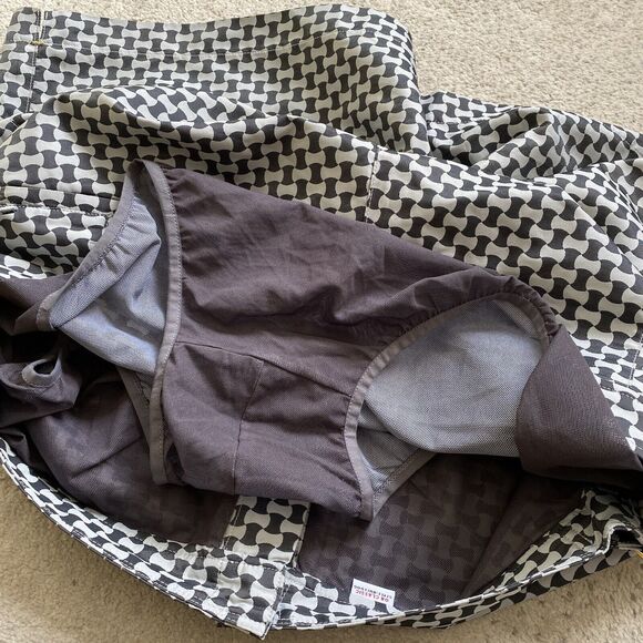 Orlebar Brown Black and White Geometric Swim Trunks - Picture 6 of 8